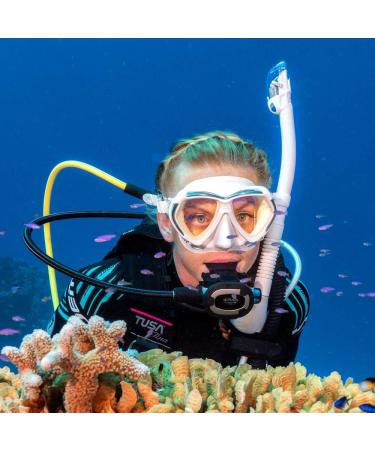 TUSA SP-0101 Hyperdry Elite II Diving Snorkel - Black/Fishtail Blue - Buy Online on GoSupps.com