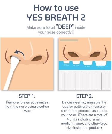 YES BREATH2 Anti Snoring Nose Clip - Stop Snoring Solution for Men and Women - 4 Count Pack (S M L XL) - Better Sleep Guaranteed! (Adult Size) - Buy Online on GoSupps.com