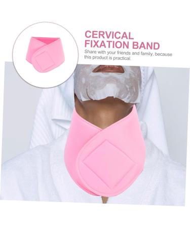 Cervical Fixation Tape - Neck Wrinkle Patches & Gel Pads for Skin Care | Smoothing Neck Strap | Pink 47x9.5cm - Shop Internationally - Buy Online on GoSupps.com