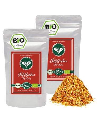 Azafran ORGANIC Chili crushed - Chili flakes hot 500g 500 g (1 pack)