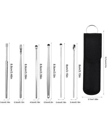 YUAB Earwax Cleaner Tool Set - Stainless Steel Removal Tools for Effective Ear Wax Cleaning - Includes PU Bag Gift - Ideal for Family and Friends - Buy Online on GoSupps.com