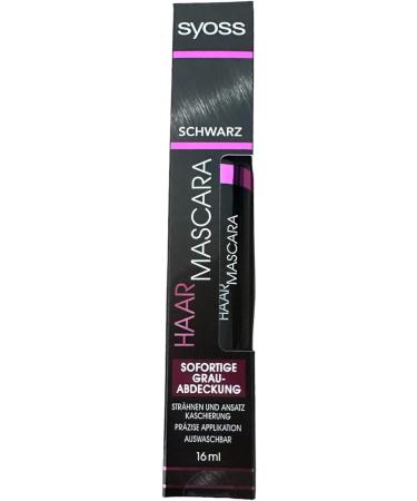 Syoss Hair Mascara Black Instant Grey Coverage and Washable Precise Application Pack of 3 (3 x 16 ml) - Buy Online on GoSupps.com