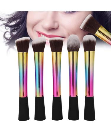 Tyenaza 5Pcs Portable Makeup Brush Set | Face Blush Powder Brushes for Women | Beauty Tools for Flawless Makeup - Buy Online on GoSupps.com