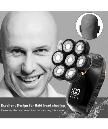 Head Shavers for Bald Men 5 in 1 Waterproof Electric Razor with 7D Floating Heads | USB Rechargeable Trimmer - Buy Online on GoSupps.com