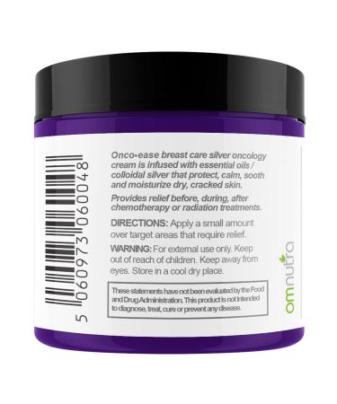 Luxurious Breast Oncology Cream - 4OZ True Colloidal Silver 500 PPM | Radiation Relief & Chemo Support with Comfrey & Calendula - Buy Online on GoSupps.com