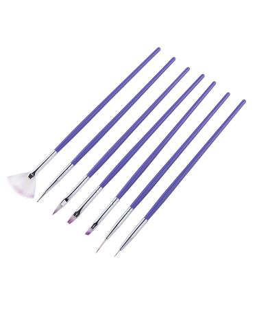 7pcs Nail Painting Brushes Set - Professional Nail Art Brushes for Manicure & Embossing | Perfect for DIY Nail Designs - Buy Online on GoSupps.com