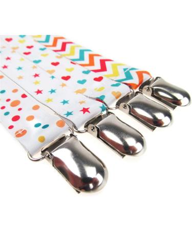 Buy Culasign 4-Piece Unisex Pacifier Strap Clip - Cotton Baby Pacifier Chains & Triangle Sucker Clips for Easy Use Shop Internationally! - Buy Online on GoSupps.com