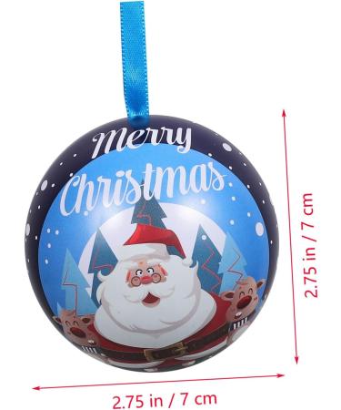 Alipis 5pcs Christmas Balls Decor Christmas Bulb Ornament Christmas Candy Boxes Iron Child Ball Box - Buy Online on GoSupps.com