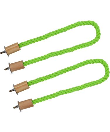 2 Pack Bird Hemp Rope Perch Swing - Standing Climbing Pole for Parrot, Parakeet, Budgies, Lovebirds - 23.62 inch - Buy Online on GoSupps.com