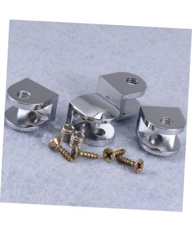 Artibetter 6pcs Glass Clip Desk Partition Clamp Glass Railing Glass Clamps Adjustable Glass Tray Laminate Clamp 2.3X2.2cm Silver - Buy Online on GoSupps.com