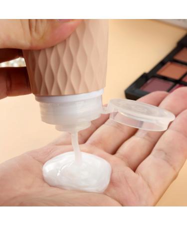 Gemice Travel Bottles for Toiletries CAA Approved 90ml Silicone Travel Bottles BPA Free Leak Proof Squeezable Travel Size Containers Travel Accessories for Shampoo Conditioner Lotion (4 Pack) Apricot - Buy Online on GoSupps.com