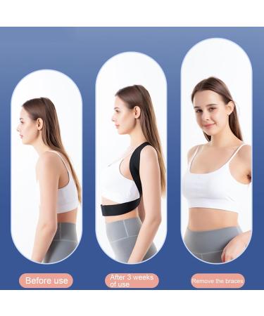 Walbest Posture Corrector for Men & Women - Adjustable Back Support Brace for Pain Relief & Comfort - Black - Buy Online on GoSupps.com