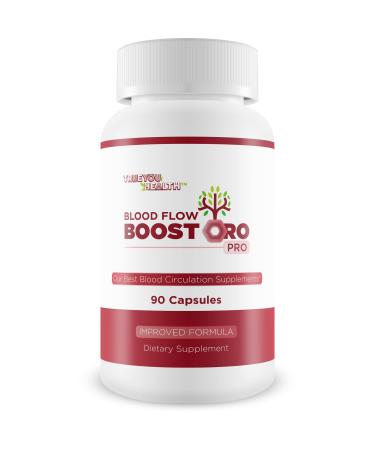 Blood Flow Boostoro Pro - Improved Formula - Our Best Blood Flow Pills for Men & Best Circulation Supplement for Men Blood Flow - Better Blood Flow Vitamins for Men Circulation Vasodilator Supplements