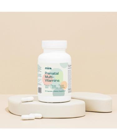 MIRA Prenatal Multi-Vitamins for Women Folate & Choline Supplement for Before During and Post Pregnancy Support Your Pregnancy & Fetal Development 60 Capsules (30 Servings) 1 Pack - Buy Online on GoSupps.com