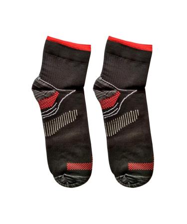 Jiacheng29 ladies socks one size size one size black / red