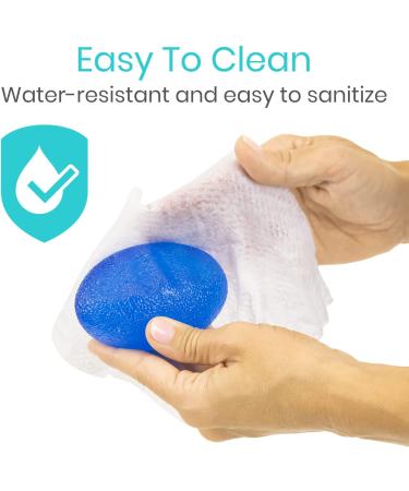 Vive Hand Squeeze Balls - Squishy Exercise Eggs Hand Therapy Stress Relief Arthritis  Grip Strength Therapy - Strength Trainer Equipment for Finger Wrist Carpal Tunnel - Squeezing Egg Trainer 4 - Buy Online on GoSupps.com