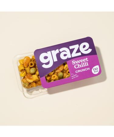 GRAZE Sweet Chilli Crunch Snacks Healthy Snacks Alternative for Crisps Mixed Nuts & Pretzels Ideal if you Love Corn Vegan Snacks - Sweet Chilly - Pack Of 9 - Buy Online on GoSupps.com