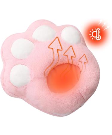 FECFUCY Heated Foot Warmers - Cozy Cat Paw Heating Pillows for Office & Travel | Pink Claw Model - Buy Online on GoSupps.com