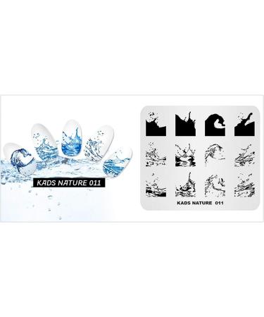 KADS Ocean Nail Stamping Plate - DIY Manicure Stencil Tool (NA011) - Buy Online on GoSupps.com