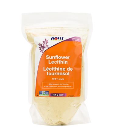 Now Foods Sunflower Lecithin Powder Non-GMO 454 g