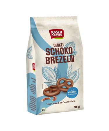 Rosengarten spelt chocolate pretzels whole milk 90g (24)