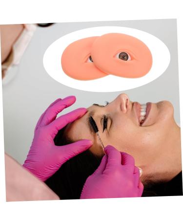 Hemoton 1 pair Eye Practice Eyeshadow Training Boards Makeup Skin Model Silicone Models Eyebrow 7.70X5.70X1.50CM As Shown - Buy Online on GoSupps.com