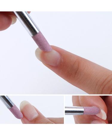Yimart 5PCS Stone Sanding Nail File Tools Set - Cuticle Remover, Trimmer, Buffer Pedicure Pen - Washable Manicure & Cosmetic Tool for Nail Salon - Buy Online on GoSupps.com