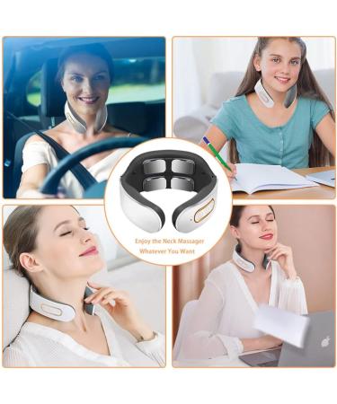 Buy Wireless Neck Massager with Heat | 6 Modes & 9 Intensity Levels - Pain Relief for Home Office & Travel - Buy Online on GoSupps.com