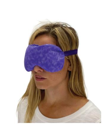Nature Creation Lavender Aromatherapy Sleeping Eye Mask Pillow - Weighted Eye Mask for Sleeping Relaxation Yoga and Stress Relief - Cold Therapy Eye Masks for Women Men - Purple Marble 1 Eye Mask Eye Mask - Purple Marble 1.0