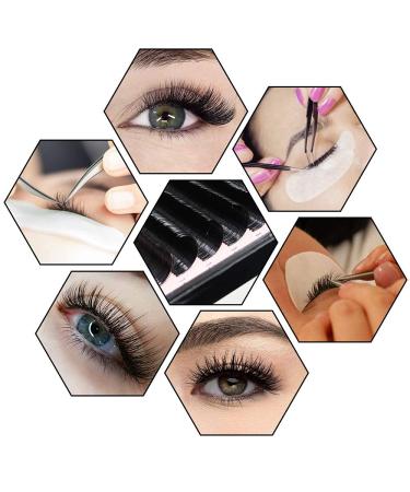 Flat Lashes QueWel | Ellipse Eyelashes for 1:1 Extensions | 0.15D Curl 15mm Silk Single Eyelashes - Naturally Black (1 Piece) - Buy Online on GoSupps.com