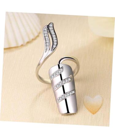 FRCOLOR 3 Set Fingernail Rings - Glitter Rhinestone Nail Decorations for Girls | Cute Nail Art Cover & Claws - International Shipping - Buy Online on GoSupps.com