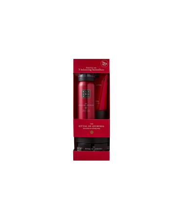 RITUALS Ayurveda Rebalancing Set - Foaming Shower Gel  Body Scrub & Body Cream with Indian Rose & Sweet Almond Oil - Trial Size - Buy Online on GoSupps.com
