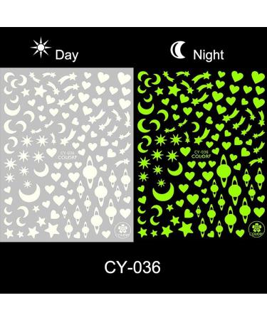 Luminous 3D Self-Adhesive Butterfly Nail Art Stickers - 6 Sheets | Nail Decals for Acrylic Nails Design - Buy Online on GoSupps.com