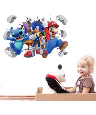 3D Cartoon Wall Stickers | Self-Adhesive Boys Girls Wall Decal | Bedroom Living Room Hotel Decor | 40X60cm - Buy Online on GoSupps.com