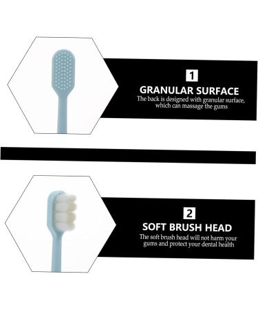 Goohochy Soft Toothbrush Set - 4 Pcs Manual Toothbrush for Sensitive Teeth | Ideal for Adults Pregnant Women & Kids | Durable ABS Handle | Global Shipping Available - Buy Online on GoSupps.com