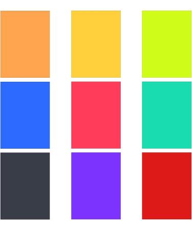 Lystaii 9pcs Gel Light Filter Color Correction Colored Overlays - 11.7x8.3 Inches - Film, Video, Photo, Stage - Multicolor - Buy Online on GoSupps.com