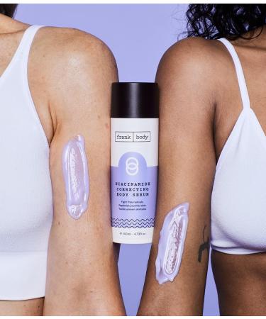 frank body Niacinamide Correcting Body Serum | Vegan Anti-Aging Moisturizer | Tackles Uneven Skin with Superfood Berry & Green Tea | 4.43 fl oz - Buy Online on GoSupps.com