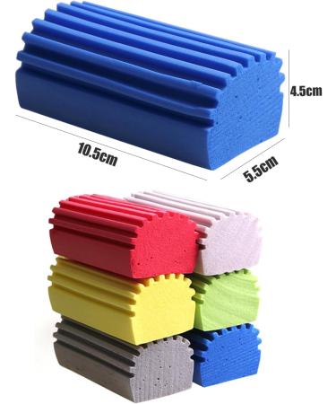 LNGJIN 6PCS Dust Cleaning Sponge Damp Duster Reusable Cleaning Sponge Damp Clean Sponge Sponge Duster Reusable Dust Cleaning Sponge for Cleaning Blinds Baseboards Vents Mirrors Window - Buy Online on GoSupps.com