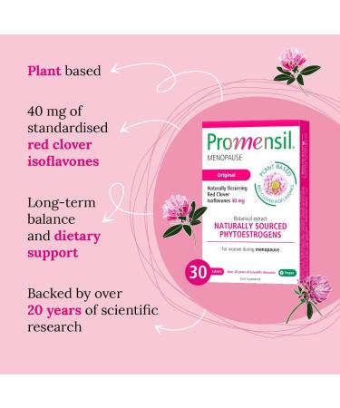 Promensil Menopause Original 40mg Red Clover Isoflavones Phytoestrogens - 30 Tablets - Buy Online on GoSupps.com