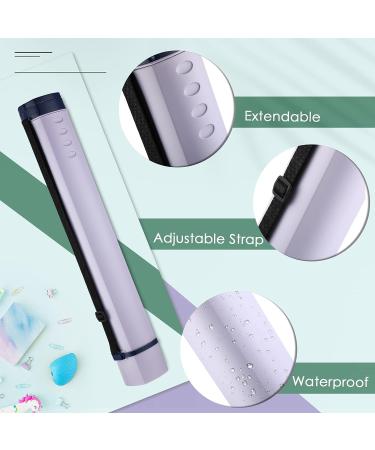 3 Pcs Extendable Poster Tubes Expand from 24.5'' to 40'' with Shoulder Strap Plastic Blueprint Holder Documents Telescoping Storage Tube for Art Drawings Drafting  Black  Beige  Violet - Buy Online on GoSupps.com