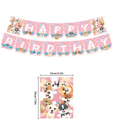 Dog Birthday Party Decorations - Puppy Balloons Pink Hanging Spirals & Party Supplies for Pet Lovers - Buy Online on GoSupps.com