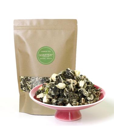 GOARTEA 2Pcs 250g / Total 17.6oz Nonpareil Supreme Jasmine Green Tea Th Vert Jasmin Loose Leaf Moli Yinhao Jasmine Tea Th vert au Jasmin - Snow White