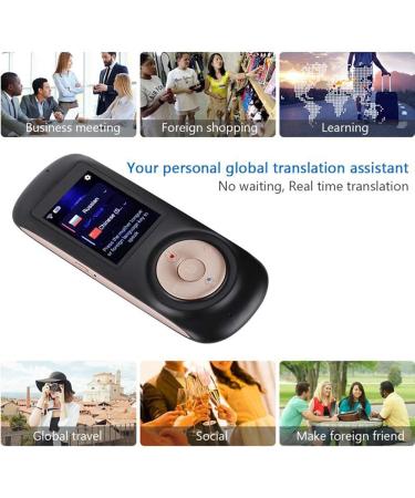 Instant Voice Translator Portable Real-time Language Translator 42 Languages Two-Way Translation 2.4" Touch Screen for Study Travel Business Meetings Black Happy Many Times Lofty Ambition White - Buy Online on GoSupps.com