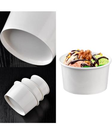 Frozen Dessert Cups Ice Cream Cups Disposable Paper Dessert Bowls Party Supplies Treat Cups for Hot Cold Food 100PCS - Buy Online on GoSupps.com