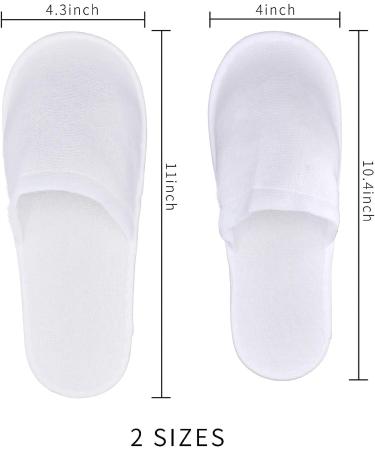 KRISMYA 24 Pairs Spa Slippers - Non-Slip Disposable Closed Toe Slippers for Men and Women | Ideal for Hotel, Home, Guest Use - White - Buy Online on GoSupps.com