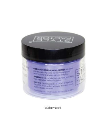 EDGE BOOSTER Strong Hold Pomade - Blueberry Super Shine & Moisture 3.38oz - Buy Online on GoSupps.com