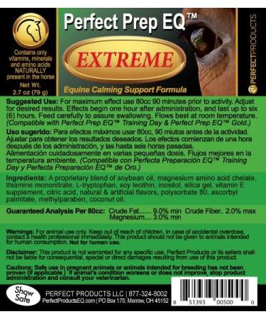 Perfect Prep EQ Extreme - 79g | Premium Equine Supplement for Optimal Performance & Relaxation - Fast International Shipping - Buy Online on GoSupps.com