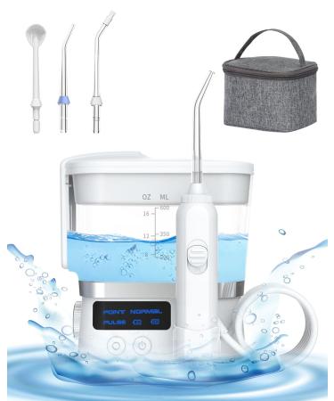 AUPO Water Flossers - Rechargeable Electric Dental Oral Irrigator 10 Modes 600ml Tank Portable Toothbrush Combo for Home & Travel - Buy Online on GoSupps.com