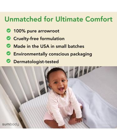 Unscented Natural Baby Powder - Cornstarch & Talc Free Body Powder for Newborns Babies & Toddlers | Travel Size Dusting Powder - Made in USA - Buy Online on GoSupps.com