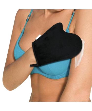 Self Tanning Mitt Applicator Set - Whole Body with Back Strap Super Soft Cloth & Waterproof Film for Perfect Tan - Buy Online on GoSupps.com